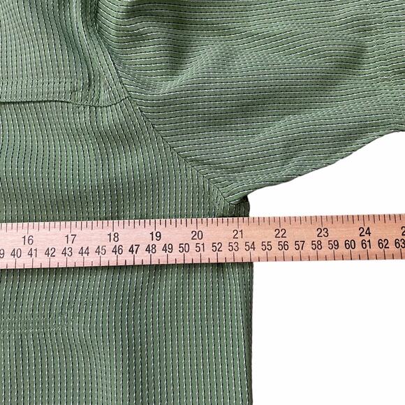 The North Face Shirt Mens M Button Front Hiking Outdoor Green Check Short Sleeve - Picture 10 of 12